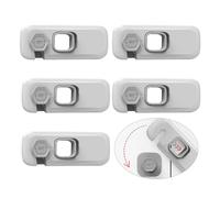 DSFSAEG 5Pcs Child Proof Refrigerator Door Safety Lock, Toddlers Cabinet Freezer Cupboard Drawers Dishwasher Locks No Tools Need or Drill for Childproof Pet Proofing