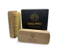 DSG PRO 2-Piece Wood Nail Brush Set | Fingernail Cleaner and Scrubber for Men, Women, Girls | Natural Wooden Nail Cleaning Tools for Home Spa, Manicure, Pedicure | Nail Polish Remover, Exfoliator