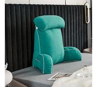 dsgaSETewt reading mat, Extra Large With Shredded Memory Foam | Bed Rest With Neck Arm(Malachite Green)