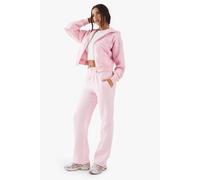 DSGN Studio Contrast Script Double Waistband Straight Leg Jogger DSGN Studio Pink M
