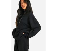DSGN Studio Embroidered Half Zip Oversized Sweatshirt DSGN Studio Black M