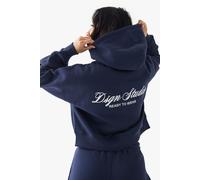 DSGN Studio Embroidered Script Zip Through Hoodie DSGN Studio Navy XL