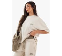 Dsgn Studio Run Club Oversized Printed T-Shirt In Stone stone XXL