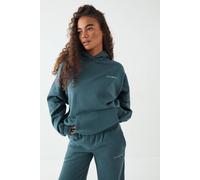 DSGN Studio Women's Run Club Printed Oversized Hoodie in Teal | Size: XS