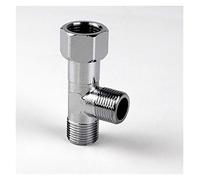 DShanLa Brass G3/8" Tee Joint 3 Way Plumping Pipe Fittings Chrome Plated T Filling Valve Bidet Water Heater Bathroom Accessories DShanLa