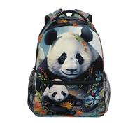 DSHFGEWJRD Cute Fox Animal Flower Backpack for Boys Girls Elementary School Bookbag Back Pack 202A1675