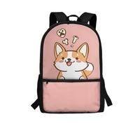 DSHFGEWJRD Wolf School Bags for Boys 7-10 10-12 Elementary Middle School Backpack Water Bottle Holder Heavy Duty 17inch Schoolbag Kids Book Bag Travel Work Office Shoulder Bags