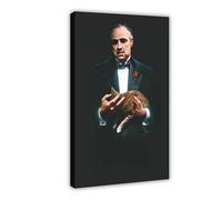 DSHGY The Godfather Poster Don VIto Corleone Classic Movie Canvas Poster Bedroom Decor Sports Landscape Office Room Decor Gift Frame-style 20x30inch(50x75cm)