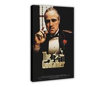 DSHGY The Godfather Poster Don VIto Corleone Classic Movie Canvas Poster Bedroom Decor Sports Landscape Office Room Decor Gift Frame-style 20x30inch(50x75cm)