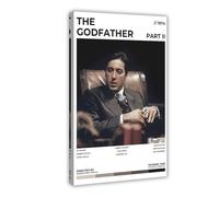 DSHGY The Godfather Poster Don VIto Corleone Classic Movie Canvas Poster Wall Art Decor Print Picture Paintings for Living Room Bedroom Decoration Frame-style 12x18inch(30x45cm)