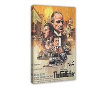 DSHGY The Godfather Poster Don VIto Corleone Classic Movie Canvas Poster Wall Art Decor Print Picture Paintings for Living Room Bedroom Decoration Frame-style 12x18inch(30x45cm)