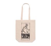 DSHIRT14 Gusseted Tote Bag - Tarot de Marseille XIII La Mort L'Arcano Unnamed - Bag, Symbol of Transformation, Renaissance, Inner Power - Heavy Duty Bag - Long Handles 70cm