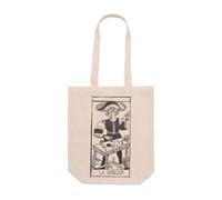 DSHIRT14 Tote Bag with Bellows - Tarot De Marseille Le Bateleur - Bagatto Durable Bag - Long Handles 70 cm - Esoteric and Symbolic Shopper