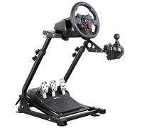 Dshot Racing Wheel Stand (Updated Version) Height and Tilt Adjustable Steering Wheel Stand for Logitech G25, G27, G29, G920 PS4 Xbox T500D Fanatech T3PA TGT Driving Simulator Cockpit