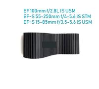 DSHYTDRF 100 55-250 15-85 mm Lens Zoom Ring Rubber Leather for canon EF 100mm f/2.8L IS USM/EF-S 55-250mm f/4-5.6 / EF-S 15-85mm(100mm)