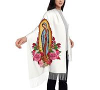 Dsiflylife Shawls and Wraps for Women Virgen De Guadalupe Gifts Soft Warm Blanket Scarf for Evening Dresses, Style6, One Size