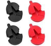 Dsjnf Rubber Silencer Small Viola Ultra-Quiet Exercise Device Violin Mute Full Size Small Mute Musical Instrument Replacement Red 4PCS