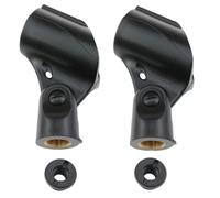 Dsjnf Universal Microphone Holders Microphone Holder For Stand 1.12-1.77-inch Adjustable Microphone Holder For Wired And Wireless Handheld Microphone Accessories Black 2pcs