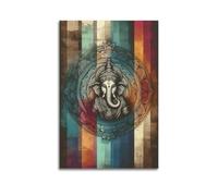 DSJXJZ Hinduism Art Style Mandala Deities Statues Decorative Painting Canvas Wall Posters And Modern Family Bedroom Decor 24x36inch(60x90cm)