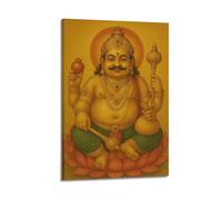 DSJXJZ Hinduism Oil Painting Style Deity With Objects Statue Decorative Painting Canvas Wall Posters And Modern Family Bedroom Decor 12x18inch(30x45cm)