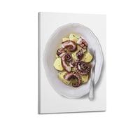 DSJXJZ Octopus with Potatoes Exquisite Hand Painting Decorative Painting Canvas Wall Posters And Modern Family Bedroom Decor 20x30inch(50x75cm)