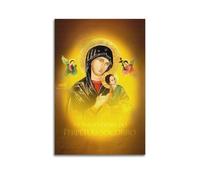 DSJXJZ Religious Christianity Our Lady Of Perpetual Help Decorative Painting Canvas Wall Posters And Modern Family Bedroom Decor 12x18inch(30x45cm)