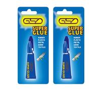 DSK Super Glue 6g (2 x 3g Tubes) - Extra Strong, Fast Drying, Multi-Surface Adhesive for Plastic, Wood, Metal, Ceramic & More - Precision Nozzle - Instant Bonding Superglue