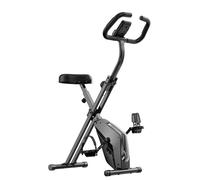 Foldable Exercise Bike, 8 Resistance Exercise Bike With Heart Rate Sensor Adjustable Fitness Bike With LCD Display For Home Use