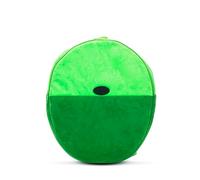 DSKOBT Green Backpack for Anime Costume Prop Lime Green Plush Backpack Cartoon Human's Adventure for Cosplay Halloween, Green, 35cm,30cm,8cm, Cosplay