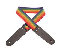 DSL 50-POLY Polypropylene Weave Guitar Strap 2" Rainbow