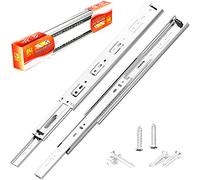 DSL Double Fully Extension Ball Bearing Drawer Slide Runner Heavy Duty 60kg Silver Side Mount Steel 550mm (22'')