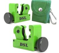 DSL Mini Tube Cutter Set, 2 Pack Pipe Cutters for 3-22mm Copper Pipes | Cuts Copper, Brass, Aluminium and Thin-Walled Steel Pipes | Ideal for Plumbing, HVAC, Refridgeration and DIY Projects