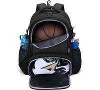 DSLEAF Basketball Bag, Soccer Backpack with Ball Compartment and Shoe Compartment for Basketball, Soccer, Volleyball Sports