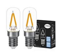 DSLebeen LED Fridge Light Bulbs E14 1.5W 250lm Equivalent 15W Small Screw Energy Saving SES Pygmy Filament Bulb Warm White 2700K for Decorative Lighting Fixtures Non-Dimmable 2 Pack
