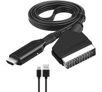 DSLIHA All-in-One Scart to HDMI Converter, 720p/1080P HD Converter Adapter, HDMI Input SCART Output Video Audio Converter with 80cm USB Cable,for HDTV STB VHS Xbox PS3 Sky Blu-Ray