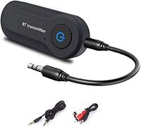 DSLIHA Bluetooth Transmitter, Wireless Portable Stereo USB Transmitter, Bluetooth 5.0 Transmitter for 3.5mm Audio Devices & RCA Connections, Paired with Bluetooth Receiver Works While Charging