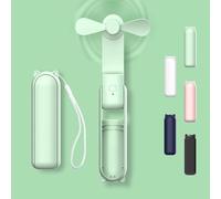 DSLIHA Handheld Fan Rechargeable Portable Travel Hand Fan Foldable Handheld Fan Small Pocket Mini Hand Fan, Personal Desk Fan With Power Bank Quiet Pockets Fan for Women Makeup