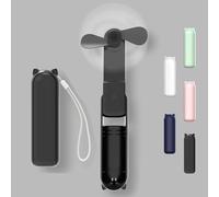 DSLIHA Rechargeable Handheld Fan, Foldable Small Pocket Mini Handheld Fan, Portable Travel Hand Fan, Personal Desk Fan With Power Bank, Usb Rechargeable Hand Fan Quiet Pockets Fan for Women Men