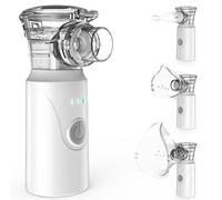 Dslive Nebuliser Machine for Adults & Kids, USB-C Rechargeable, Portable Ultrasonic Nebuliser, Handheld Nebulizer for Home Use, with 2 Masks and Mouthpiece