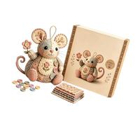 DSLKGWE Portable Unique Patchwork Plush Toy Sewing Set for Kids, A | Creative Parent Child Bonding Activity for Fun, Parties and Family Time with Colorful Floral Patterns