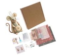 DSLKGWE Portable Unique Patchwork Plush Toy Sewing Set for Kids, B | Creative Parent Child Bonding Activity for Fun, Parties and Family Time with Colorful Floral Patterns