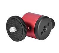 DSLR Ball Head 360 Ball Head Heavy Load Capacity Smooth Movement Mini Ball Head for Camera Tripod Projector (Red)