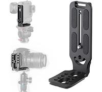 DSLR Camera L Bracket Vertical Horizontal Switching Tripod Quick Release Plate with Screws Wrench Compatible with Canon/Nikon/Sony/FUJI/Leica/DJI Osmo Ronin Zhiyun Stabilizer Tripod Monopod (black)