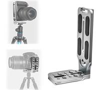 DSLR Camera L Bracket Vertical Horizontal Switching Tripod Quick Release Plate with Screws Wrench Compatible with Canon/Nikon/Sony/FUJI/Leica/DJI Osmo Ronin Zhiyun Stabilizer Tripod Monopod (Silver)