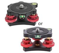DSLR Camera Leveling Base For Head Tri-wheel Aluminum Alloy Fine Adjustment Holder For Tripods