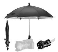 DSLR Mirrorless Camera Hot Shoe Umbrella Rain Cover Protector Sunshade (Black)