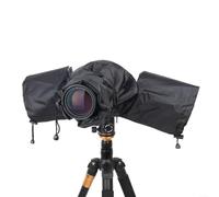 DSLR/Mirrorless Camera Rain Cover - Waterproof PVC Protection For Photography In Heavy Rain (Black) - Lightweight & Foldable With Quick Control Access
