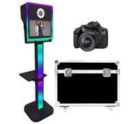 DSLR Photo Booth Machine with Camera,Portable Photo Booth with 15.6”Touch Screen,Fill Lights for Events Parties Wedding Rental