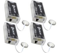 DSLRKIT AA/LR6 to CR2032 Dummy Battery Adapter, Flexible Flat Cable, Real-Size CR2032 Shell, Supports Two AA Batteries with ON/Off Switch (pack of 4)