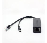 DSLRKIT Active Gigabit PoE Splitter 5V 2.4A, IEEE 802.3af/at Compliant 10/100/1000Mbps Ethernet Adapter, 5.5x2.5mm DC Plug for Hue Bridge and 5V Smart Home Devices